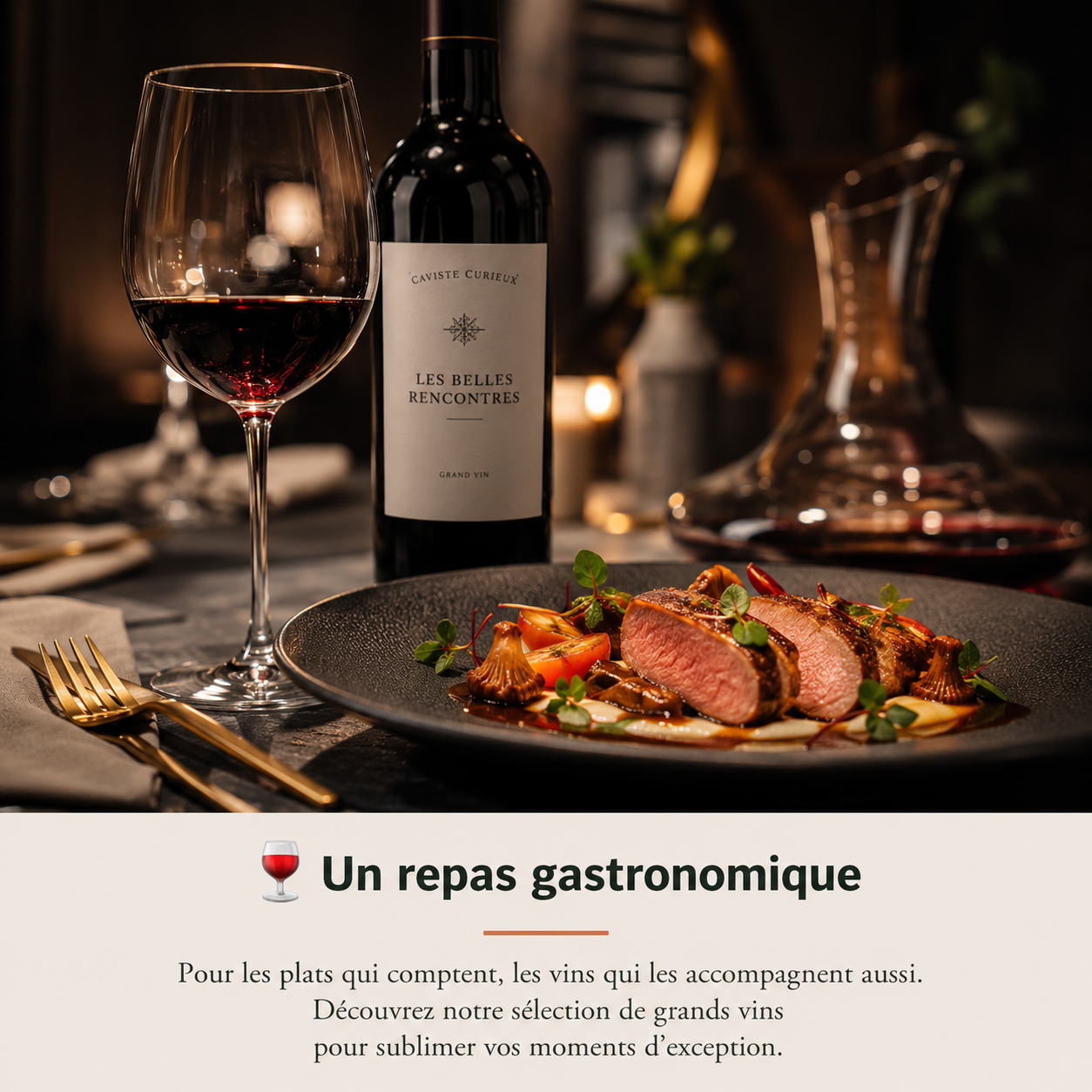 🍷 Un repas gastronomique