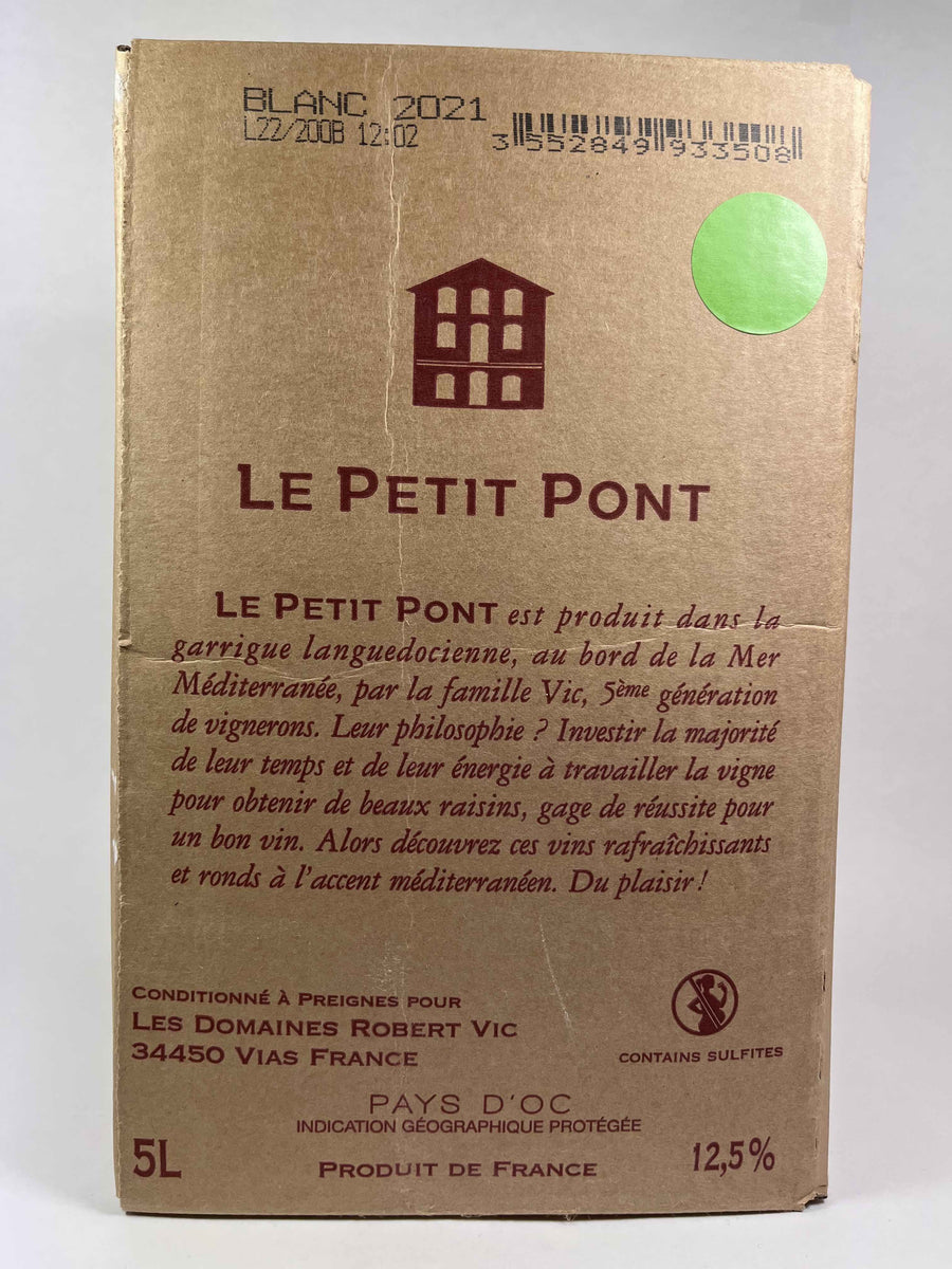 Domaines Robert Vic - Petit Pont - BIB Blanc 5L
